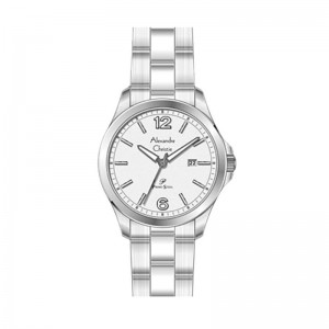 Alexandre Christie AC 1029 Silver White Lady Steel LDBSSSL